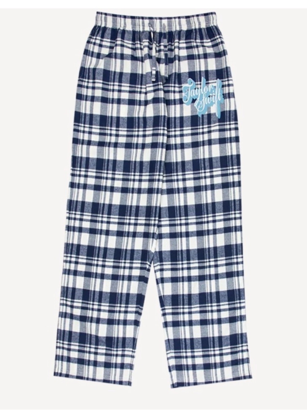 Taylor Swift Fearless Taylor's Version Blue Plaid Flannel Pajama Pants Large